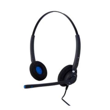 Alcatel-Lucent AH 22 M Kopfhörer Kabelgebunden Kopfband BüroCallcenter USB Typ-A Schwarz, Blau