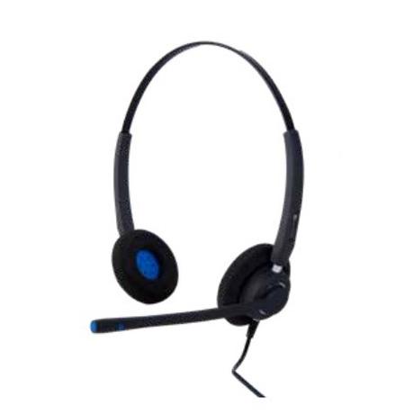 Alcatel-Lucent  Alcatel-Lucent AH 22 M Casque Avec fil Arceau Bureau/Centre d'appels USB Type-A Noir, Bleu 