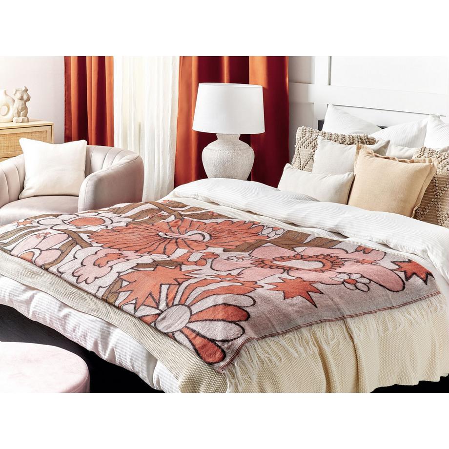 Beliani Boho DARAU Coperta in Acrilico  