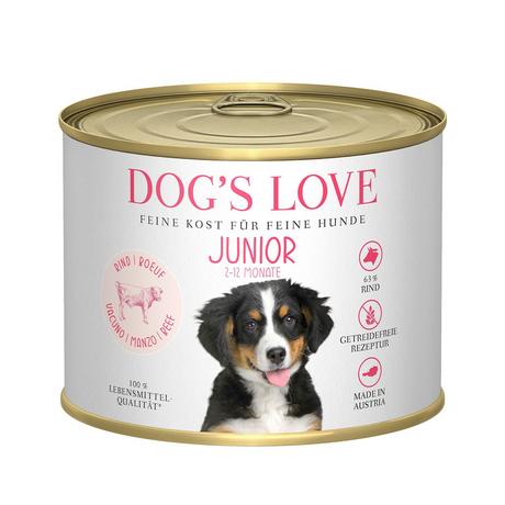 Dog's Love  Junior bœuf carotte et sauge - Multipack 