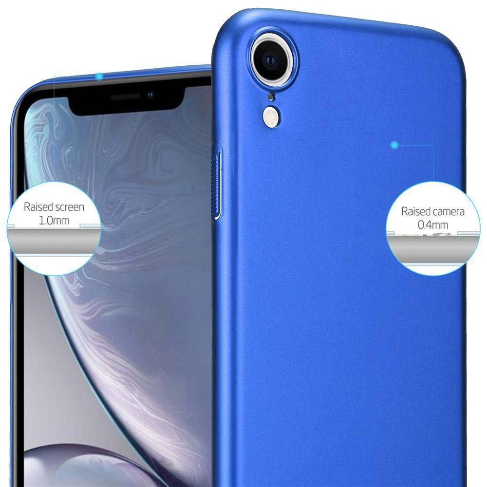 Cadorabo  Housse compatible avec Apple iPhone XR - Hard Case Coque de protection d'aspect métallique contre les rayures et les chocs 