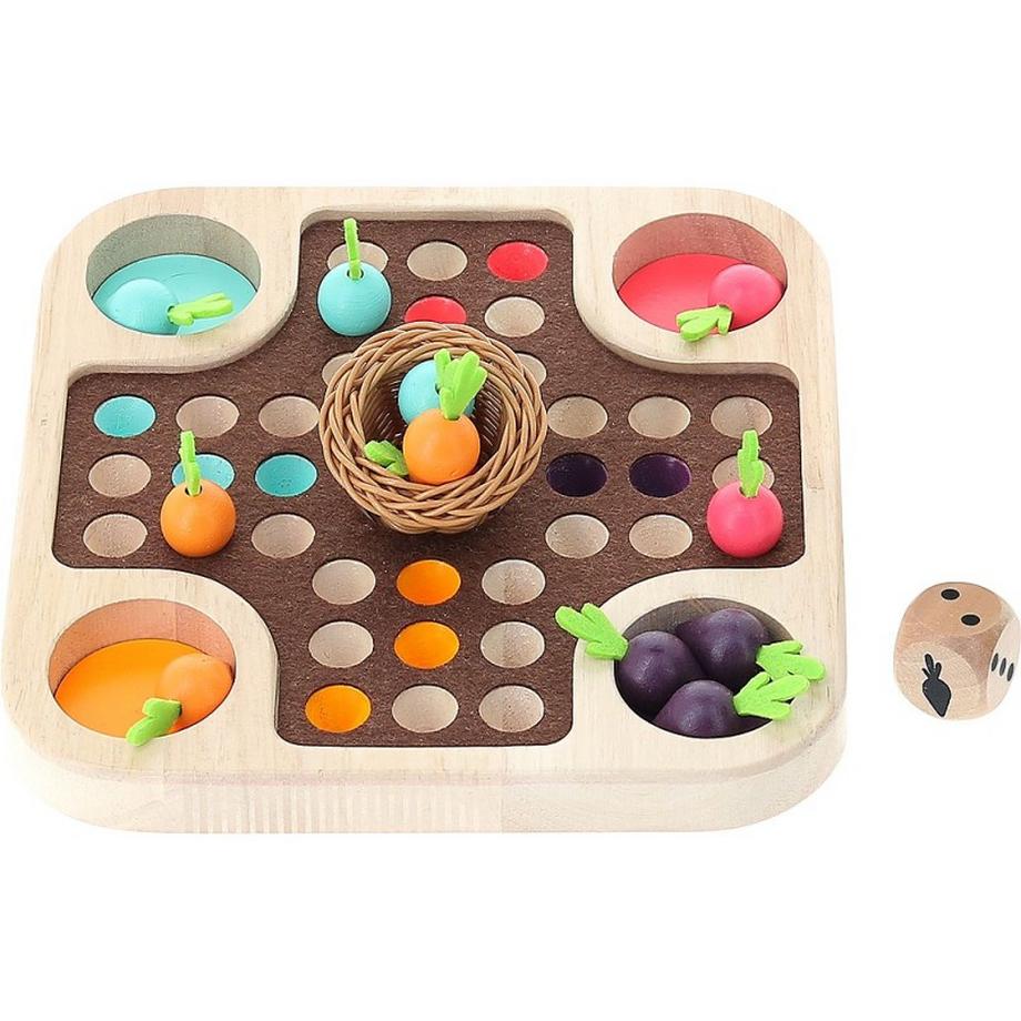 Vilac  Spiel Mensch Ärgere dich nicht- kleine Karotten, Vilac 