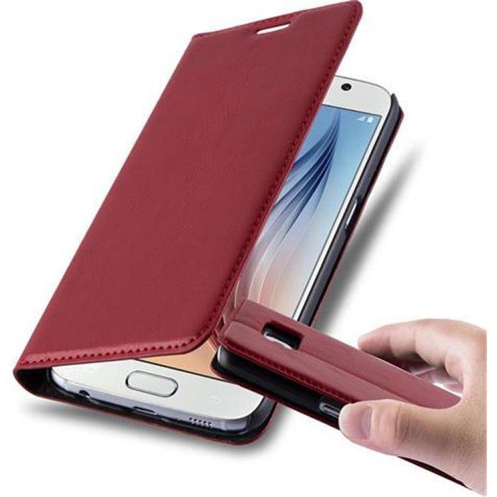 Cadorabo  Housse compatible avec Samsung Galaxy S6 - Coque de protection avec fermeture magnétique, fonction de support et compartiment pour carte 