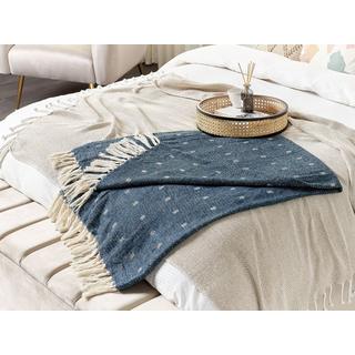 Beliani Taari Couverture en Coton Classique  