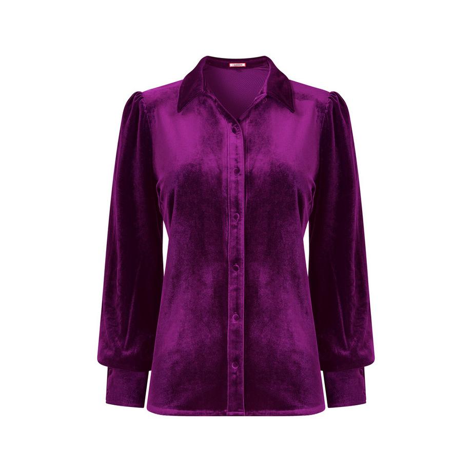 Joe Browns Blouse à Col en Velours Iris  