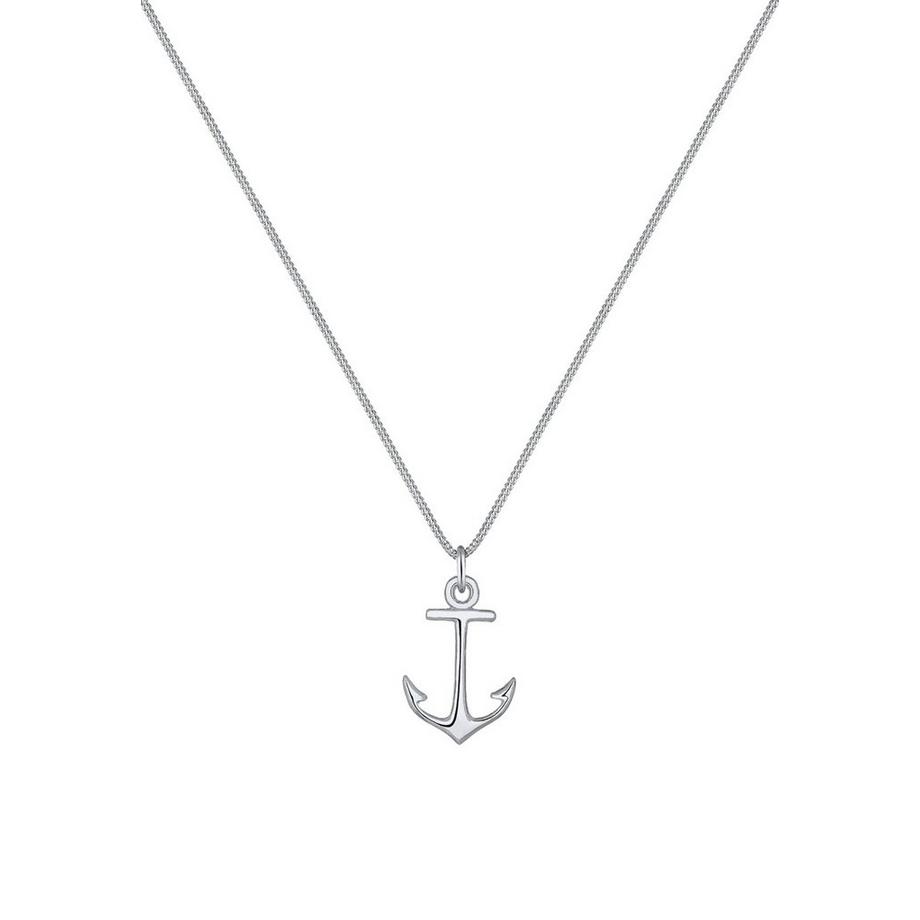 Elli  Halskette Panzerkette Anker Anhänger Maritim 