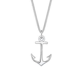 Elli  Halskette Panzerkette Anker Anhänger Maritim 