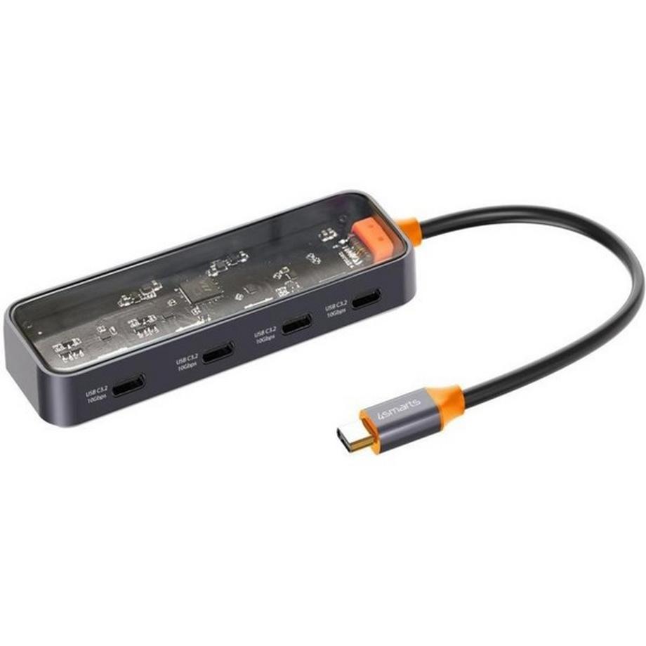 540471 hub di interfaccia USB 3.2 Gen 1 (3.1 Gen 1) Type-C 10000 Mbit/s Nero, Arancione