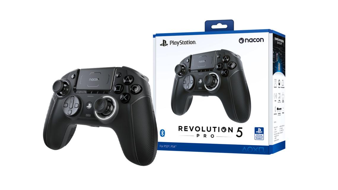 nacon  Revolution 5 Pro Schwarz Bluetooth Gamepad PC, PlayStation 4, PlayStation 5 