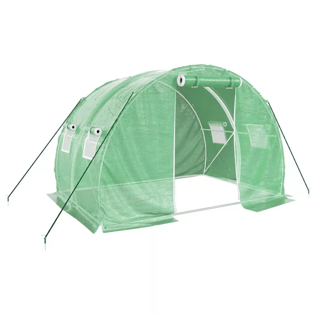 VidaXL - Gewächshaus polyethylen, One Size, Grün
