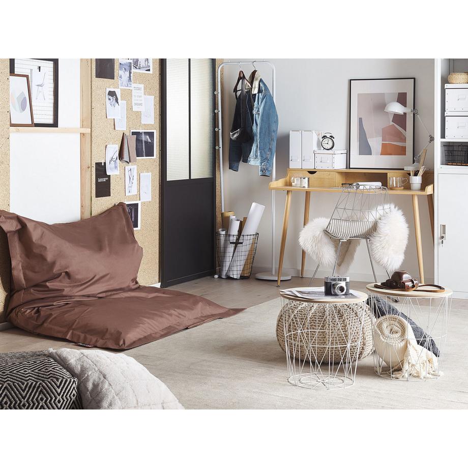 Beliani Sitzsack aus Nylon Retro FUZZY  
