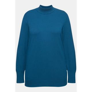 Ulla Popken  Pullover, Stehkragen, Langarm, Rippbündchen 