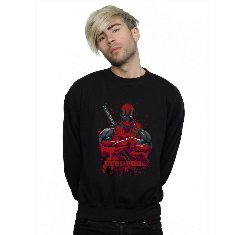 MARVEL Deadpool Grafikdruck Sweatshirt  