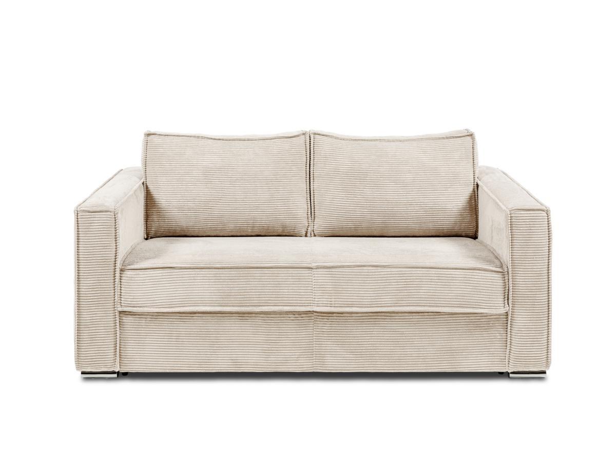 Vente-unique Schlafsofa mit Matratze 3Sitzer Cord LORETO  