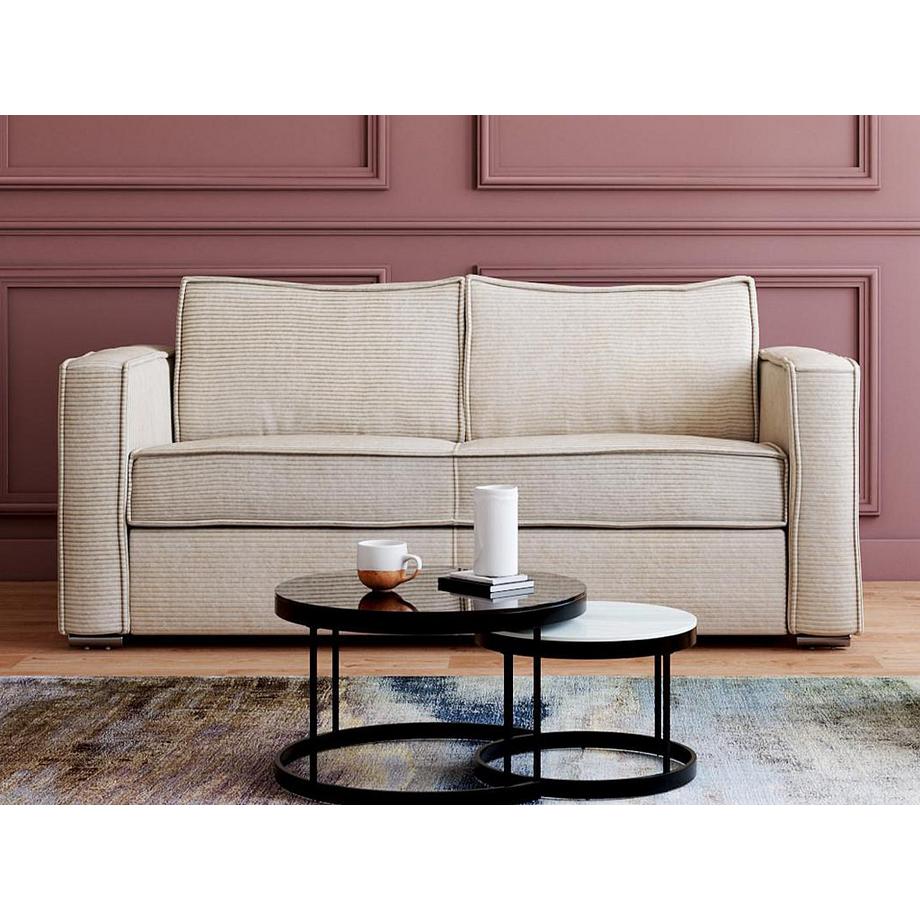 Vente-unique Schlafsofa mit Matratze 3Sitzer Cord LORETO  