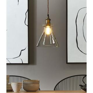 Beliani Lampe suspension en Verre Moderne BERGANTES  