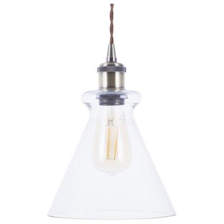 Beliani Lampe suspension en Verre Moderne BERGANTES  