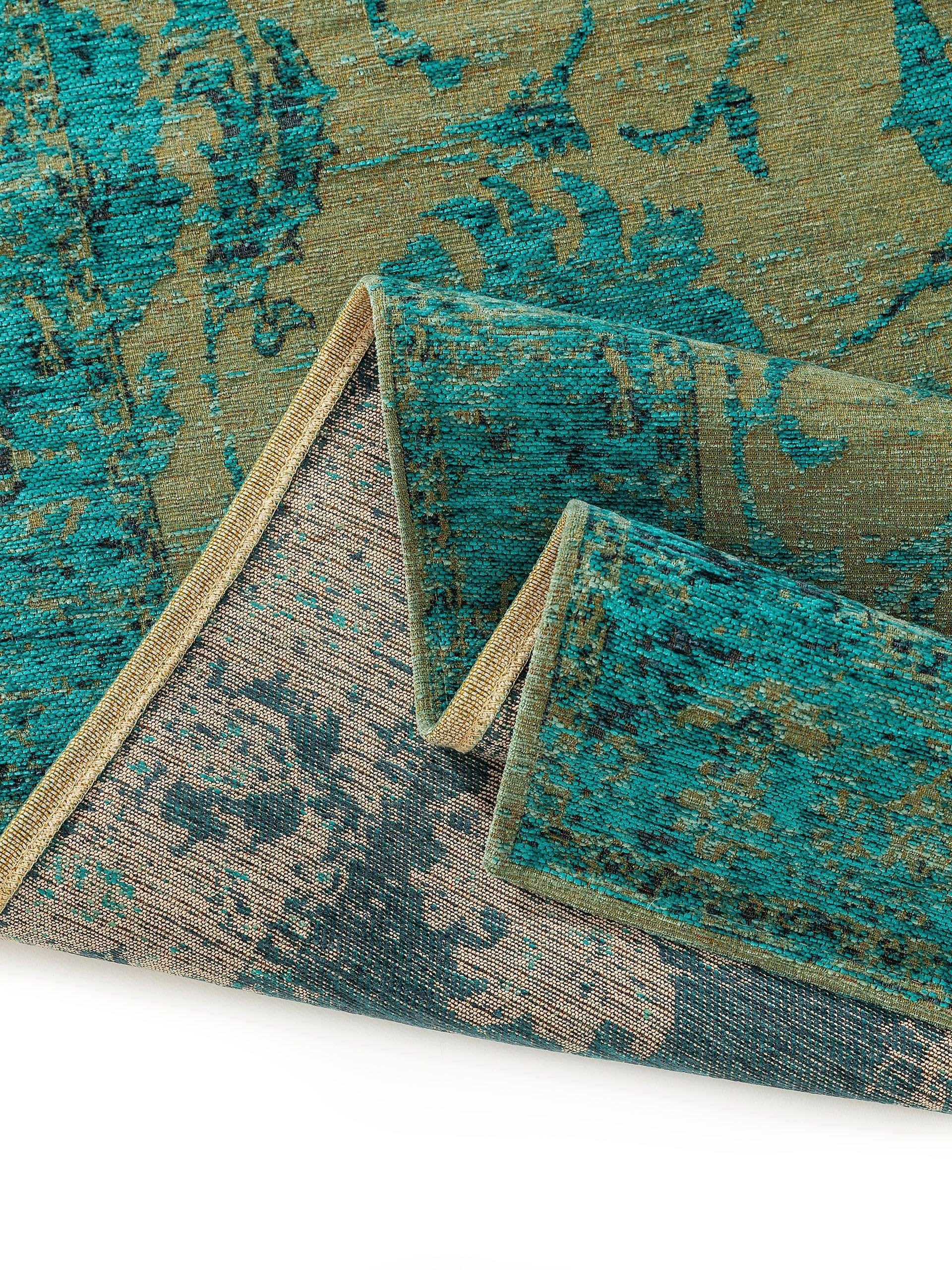 Benuta Tapis de couloir Frencie Turquoise  