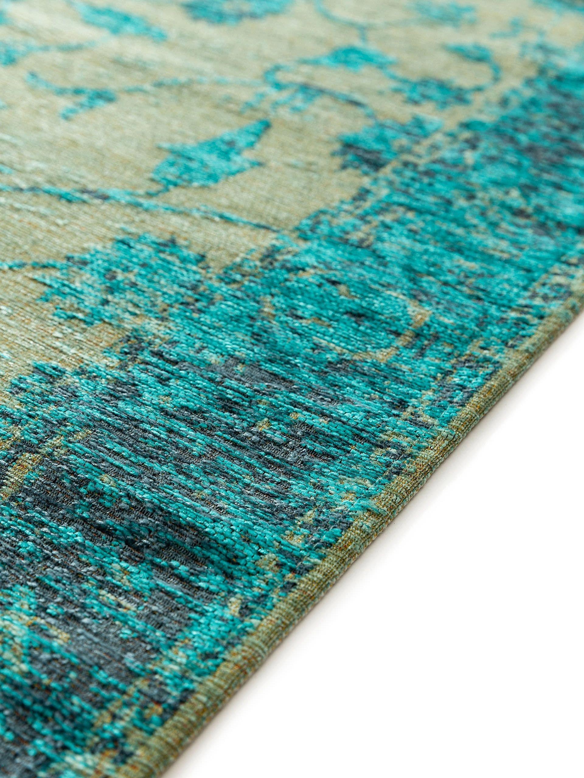 Benuta Tapis de couloir Frencie Turquoise  