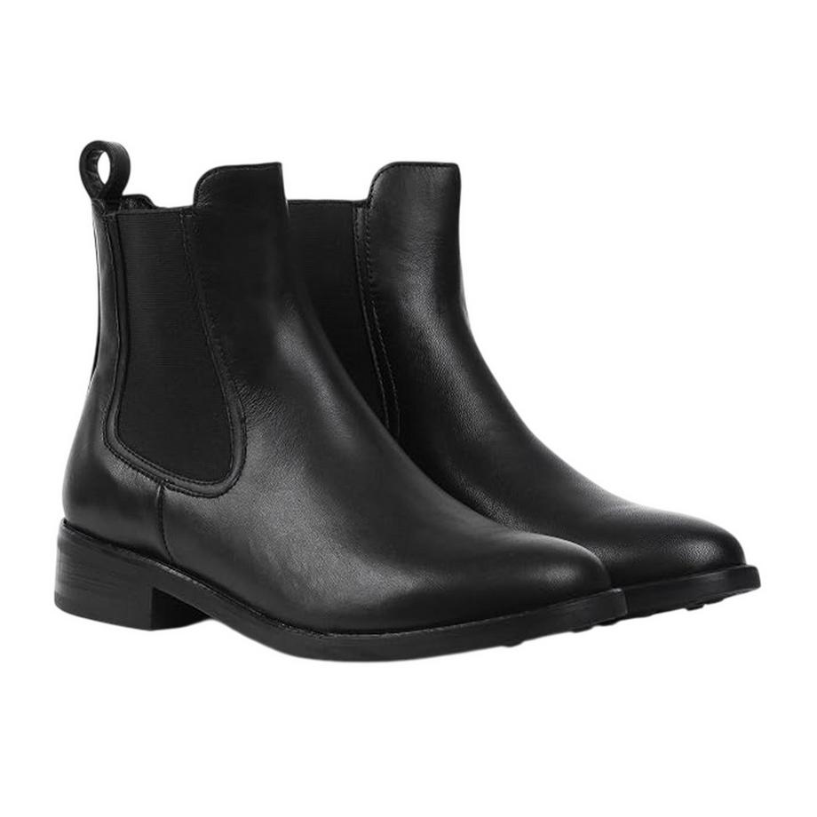 Stiefeletten , Leder, Seitlicher Reißverschluss