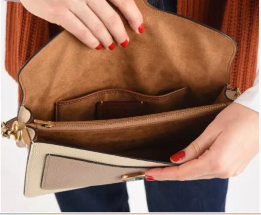 Only-bags.store Umhängetasche Clutch mit 2 abnehmbaren breiten Riemen Kreditkartenfächer  