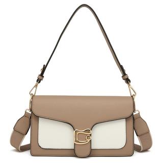 Only-bags.store Umhängetasche Clutch mit 2 abnehmbaren breiten Riemen Kreditkartenfächer  