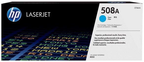 Image of HEWLETT PACKARD HP Toner-Modul 508A cyan CF361A CLJ Enterprise M552 5000 S. - ONE SIZE