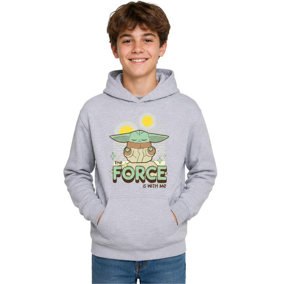 STAR WARS  The Force Is With Me Felpa Con Cappuccio Grogu 