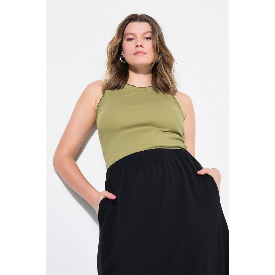 Studio Untold Top a costine Slim Basic Orlature colorate  