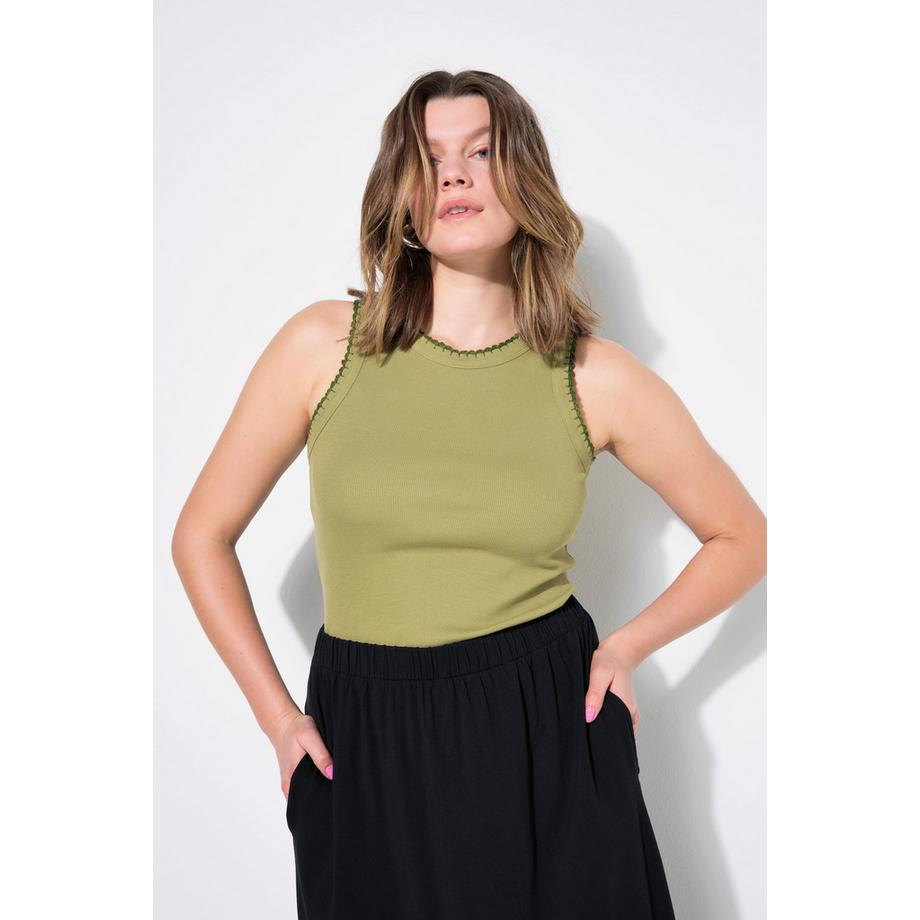 Studio Untold Top a costine Slim Basic Orlature colorate  