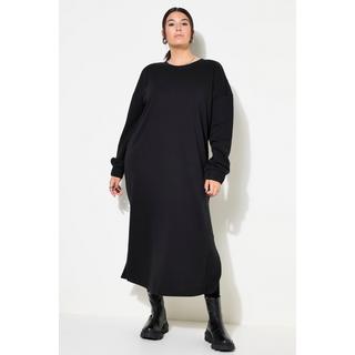 Studio Untold  Robe midi en molleton. Manches longues ballon. Coupe oversize 