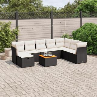 VidaXL set divano da giardino Polirattan  