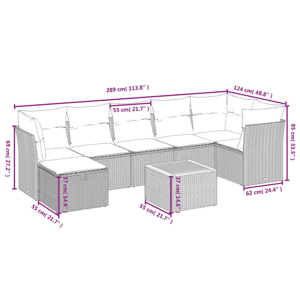 VidaXL Garten sofagarnitur poly-rattan  