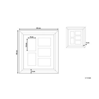 Beliani Cornice per 5 foto en Vetro Glamour DALABA  