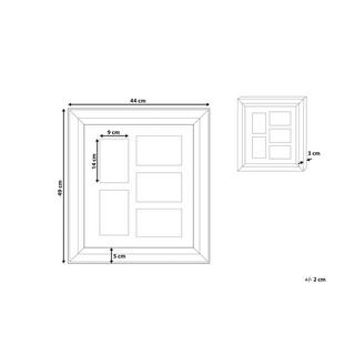 Beliani Cornice per 5 foto en Vetro Moderno DALABA  
