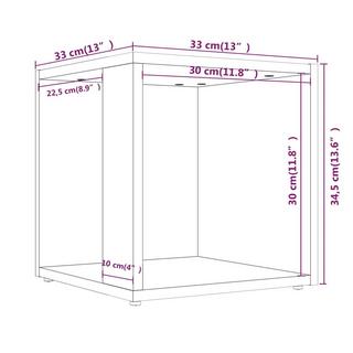 VidaXL Table d'appoint bois d'ingénierie  