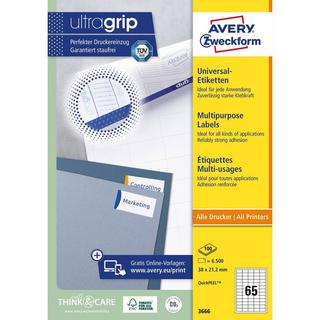 Avery-Zweckform Etiquette universelles Avery Zweckform, 38 x 21.2 mm  