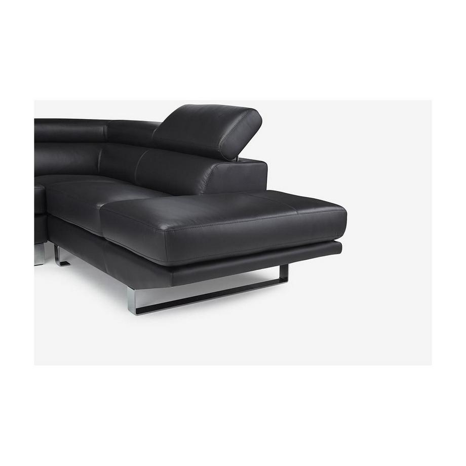 Vente-unique Canapé d'angle en cuir MYSTIQUE Angle droit  