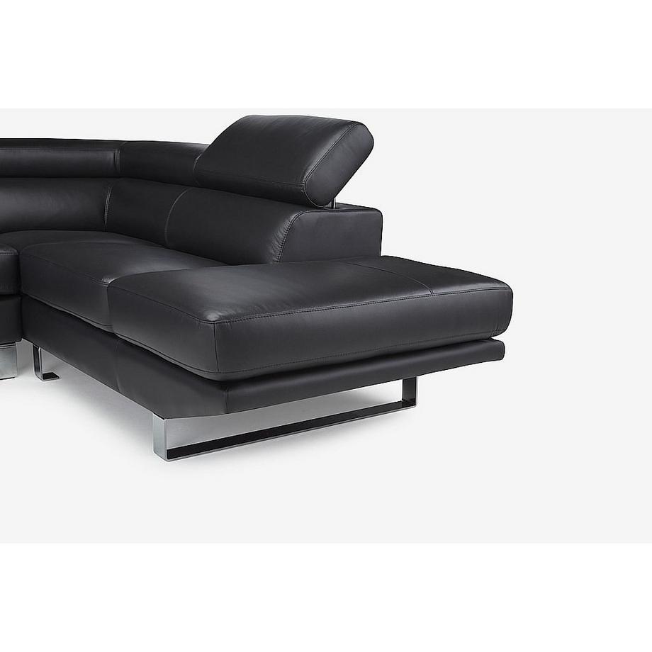 Vente-unique Canapé d'angle en cuir MYSTIQUE Angle droit  