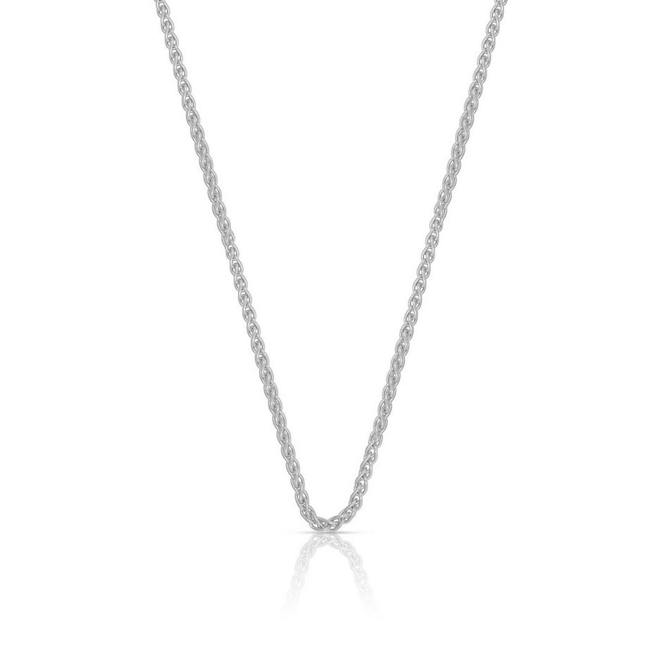 Collier Zopf Weissgold 750, 2.1mm, 50cm