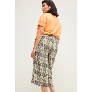 Studio Untold  Culottes con taglio della gamba ampio, stampa allover e cintura elastica 