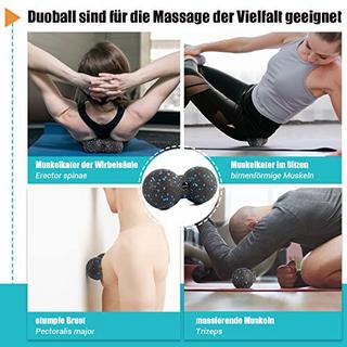 Alopini  Faszienrolle Set mit 3D-Texturmassage, Mini Faszienrolle, Faszienball und Duoball, Faszien Set zum 
