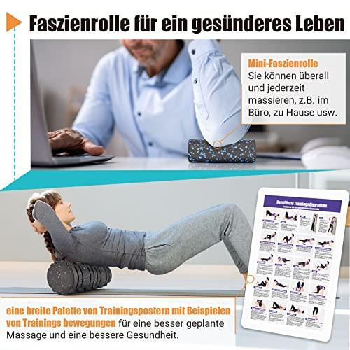 Alopini  Faszienrolle Set mit 3D-Texturmassage, Mini Faszienrolle, Faszienball und Duoball, Faszien Set zum 