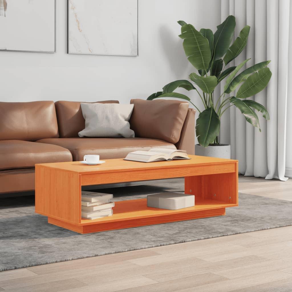 VidaXL Table basse bois de pin  