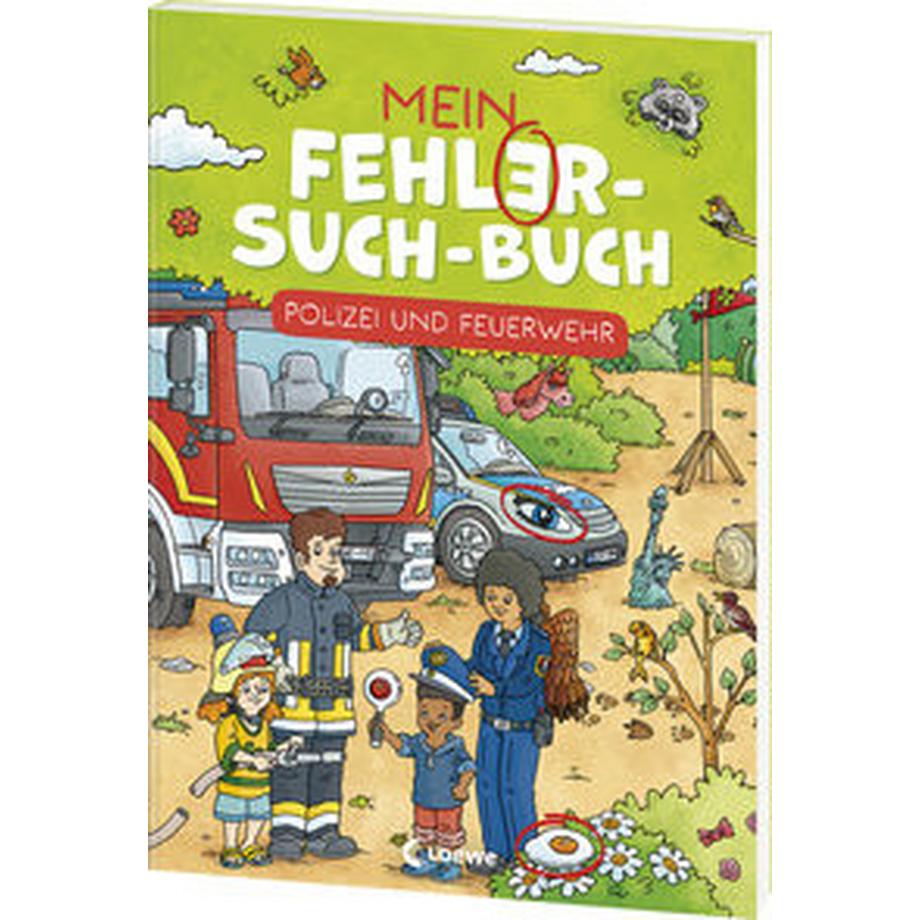 Loewe  Mein Fehler-Such-Buch - Polizei und Feuerwehr 