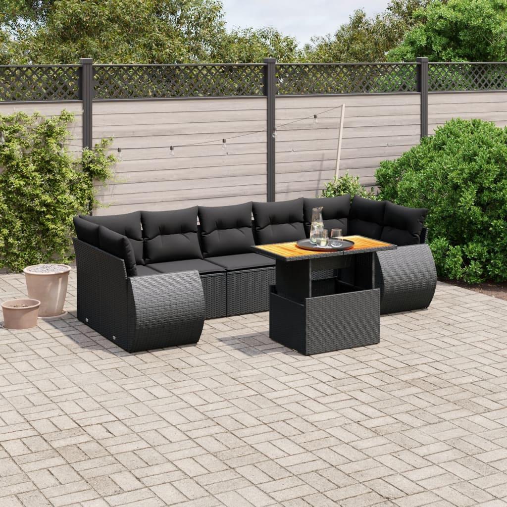 VidaXL set divano da giardino Polirattan  