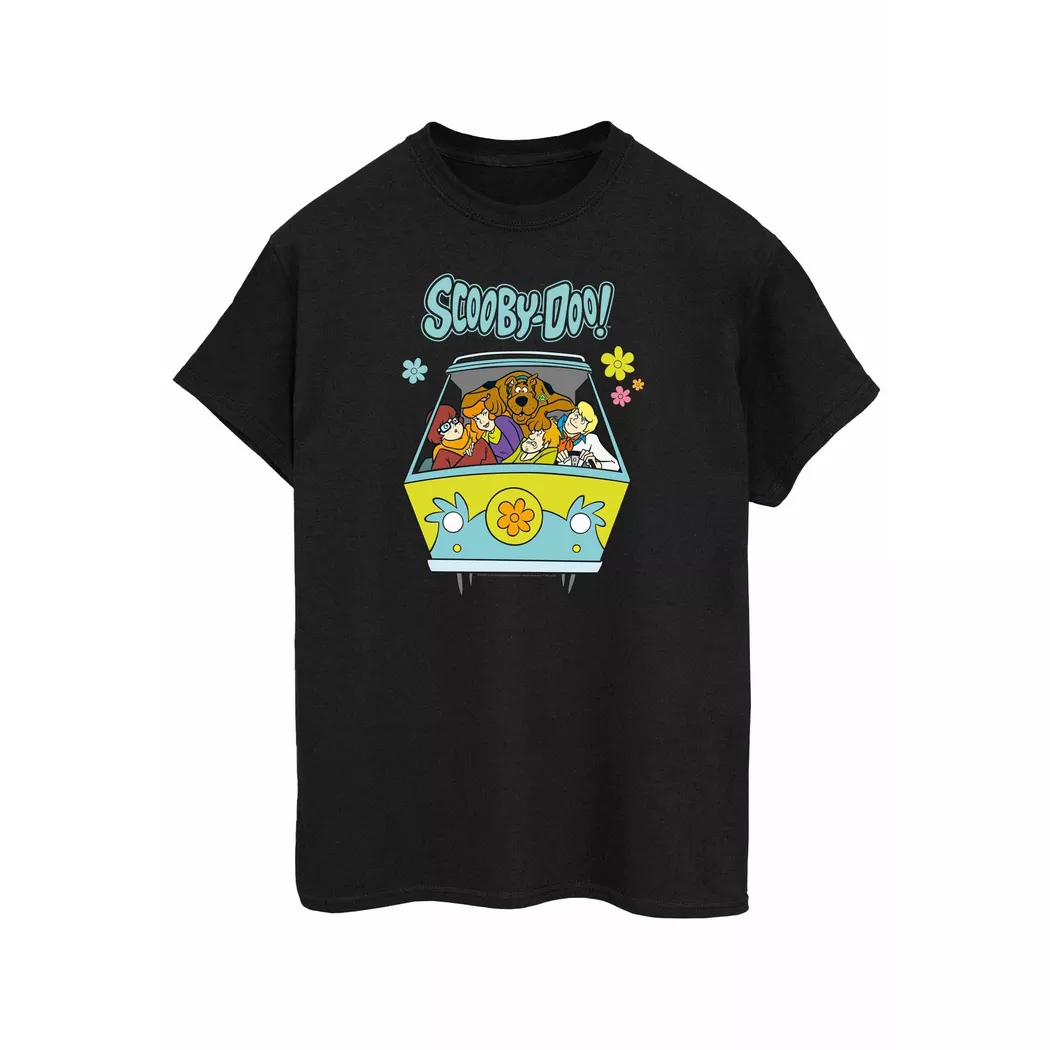 SCOOBY DOO - Mystery Machine TShirt, für Damen, Schwarz, Größe S