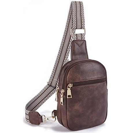 Only-bags.store Sac de poitrine Fanny Pack, sac bandoulière sac à bandoulière en simili cuir petit sac à bandoulière Sac de poitrine Fanny Pack, sac bandoulière sac à bandoulière en simili cuir petit sac à bandoulière 