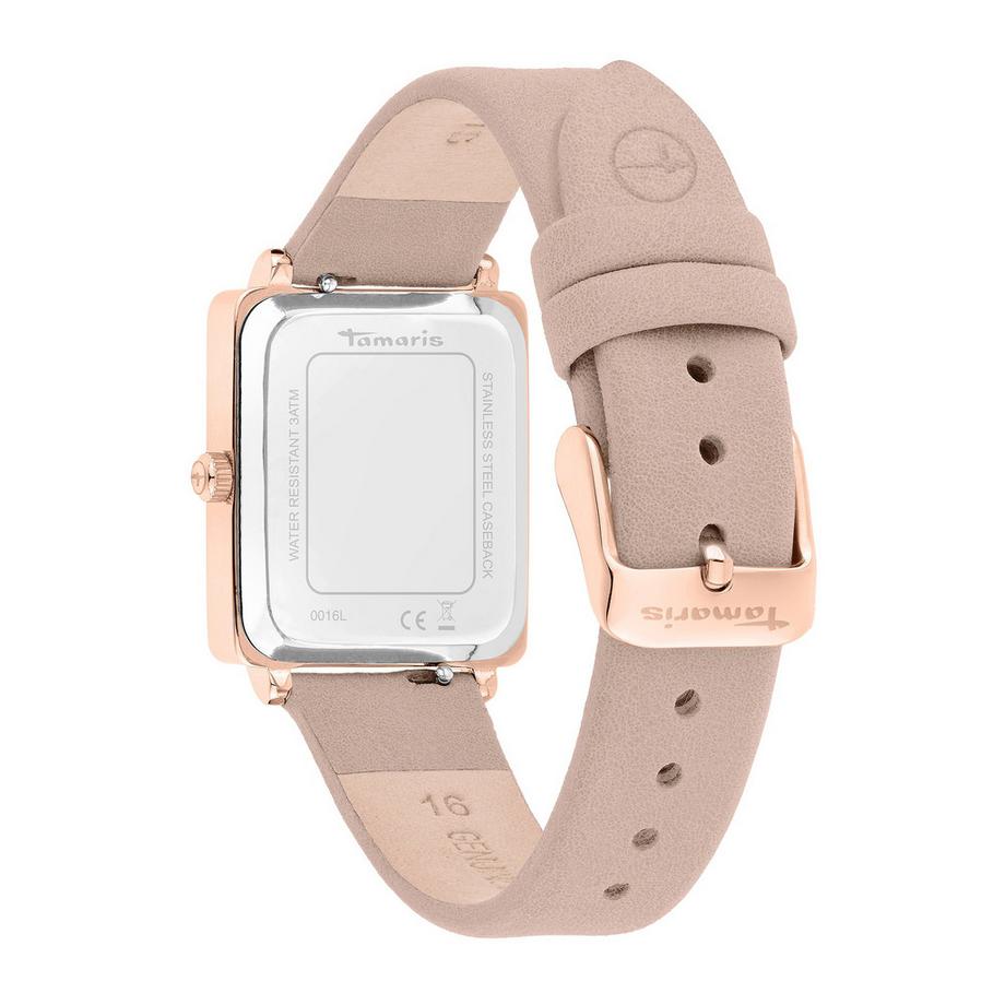 Tamaris  Edgy Leather Horloge 