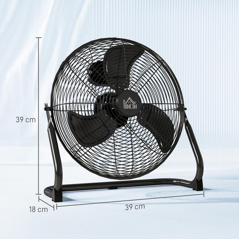 HOMCOM Ventilateur de sol  